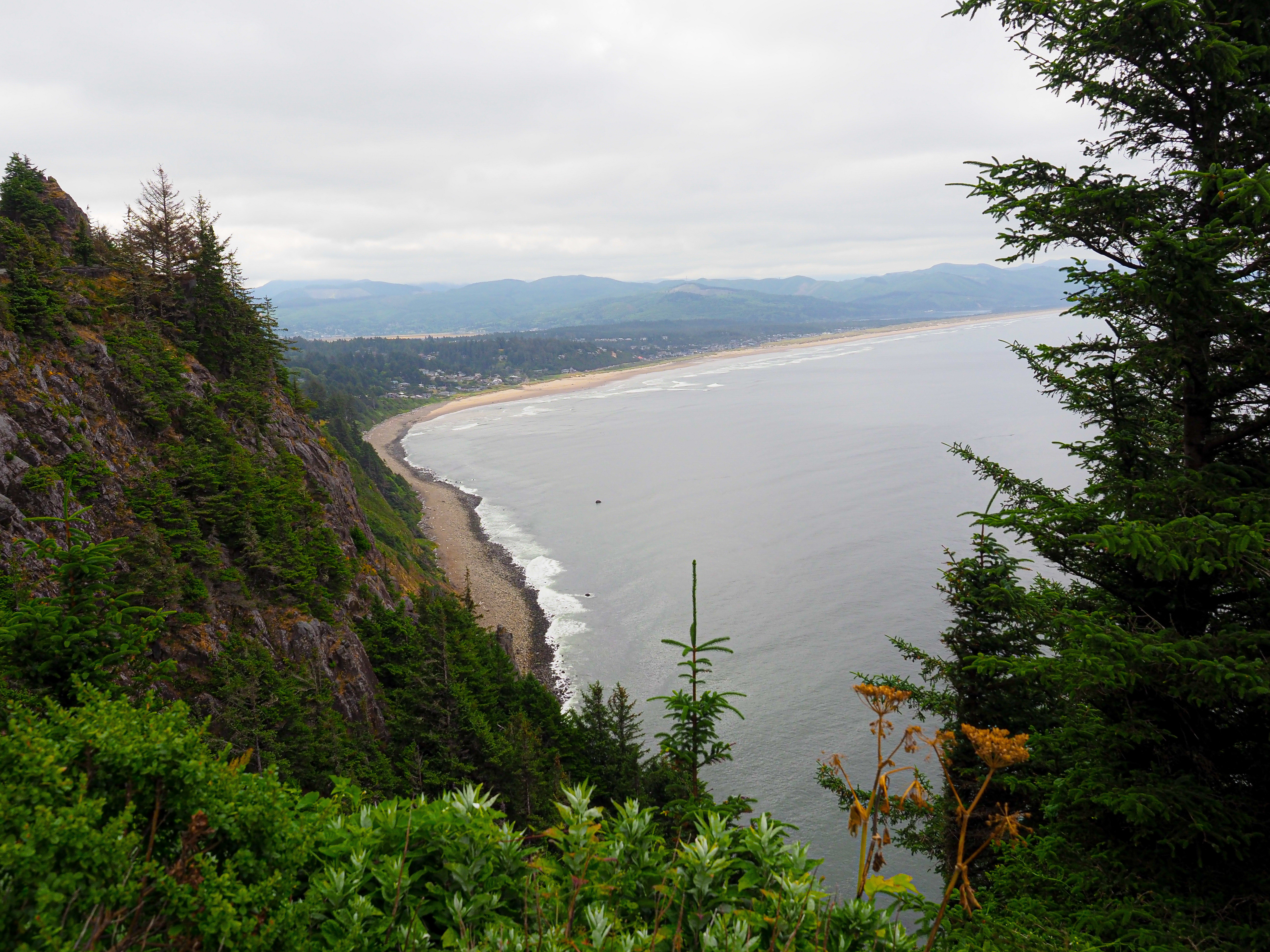 Oregon coastal cliff and shoreline